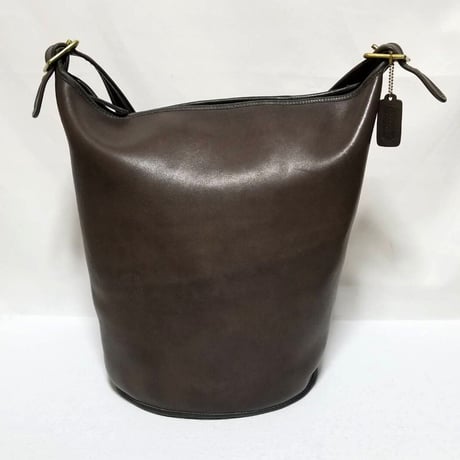 Vintage Coach Style 786−5744 XL Duffle Sac NYC Brown Glove Tanned Leather Shoulder Bucket Bag