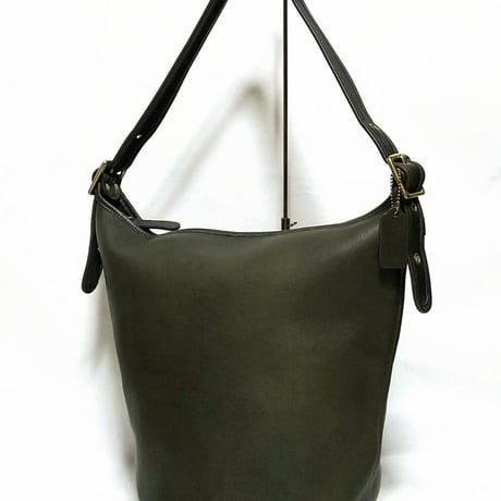 Rare Vintage Coach 9085 XL Duffle Sac Olive Glove Tanned Leather Shoulder Bag Great pre-owned