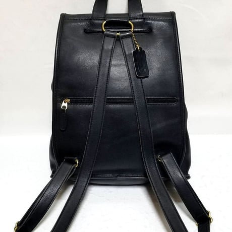 Vintage Coach  9943 Classic Backpack Rucksack Weekender Leather Black Near Mint Condition
