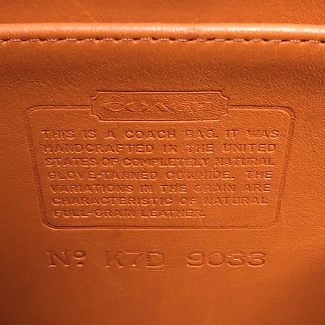 Near Mint Vintage Coach 9033 Large Ergo Rere Orange Glove Tanned Leather Shoulder Bag Hobo
