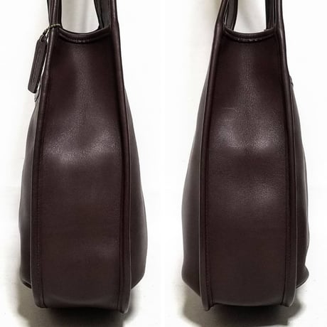 Mint!  Vintage Coach Rare 9035 Ergo Shopper Double Shoulder Strap Mahogany Glove Tanned Leather Hobo