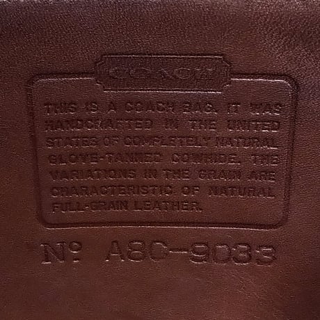 Near Mint Vintage Coach 9033 Large Ergo Shopper Brown Glove Tanned Leather Shoulder Bag