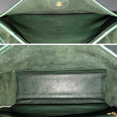 Vintage Coach  Logan Bag Rare Green Glove Tanned Leather Shoulder Bag Crossbody