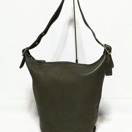 Vintage Coach 9085 XL Duffle Sac Rare Olive Glove Tanned Leather Shoulder Bag Good pre-owned