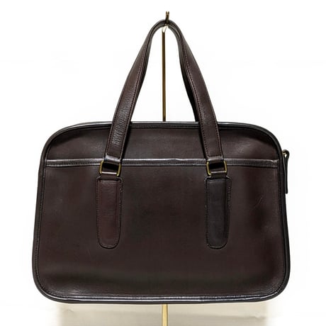 Unused! Vintage Coach Rare Skinny Flight Bag NYC 293−0609 Mocha Glove Tanned Leather Crossbody #9706
