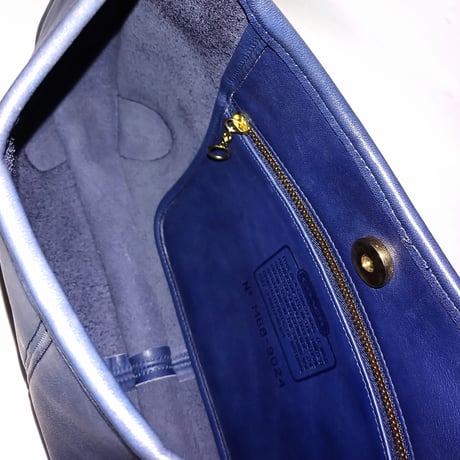 Vintage Coach Rare 9024 Ergo Navy Glove Tanned Leather Great Pre-owned Condition Hobo Purse