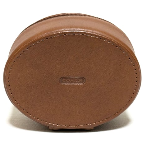 ⭐Set Sales Unused! Vintage Coach Rare Cosmetic Case Large ＆ Jewelry Box Leather Makeup Travel