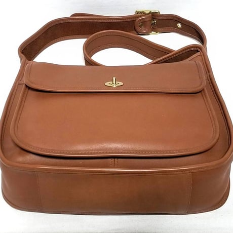 Barely Used! Vintage Coach Rare 9980 Taft Bag Bottle British Tan Glove Tanned Leather Crossbody