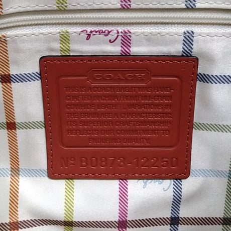 Excellent!  Vintage Coach  Rare 12250  Ergo Convertible Orange Leather 3way Tote Bag
