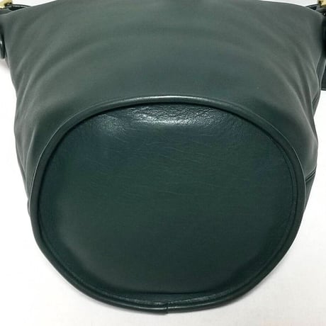 Mint  Vintage Coach Rare 9085 XL Duffle Sac Bottle Green Glove Tanned Leather Shoulder Bucket Bag