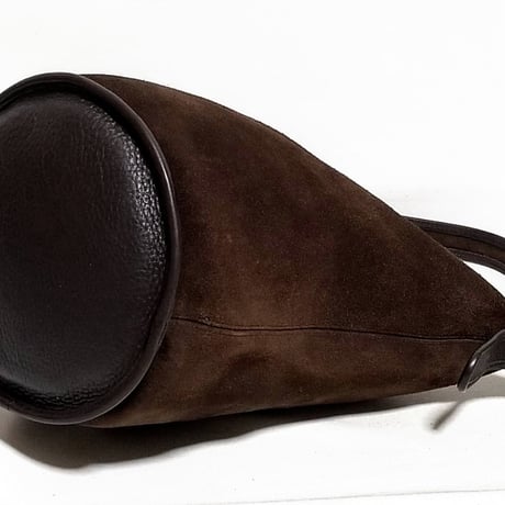 Vintage Coach Rare 9010 Berkeley Duffle Sac Mahogany Reverse Suede Bucket Shoulder Bag Hobo