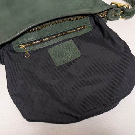 Vintage Coach Very Rare 4952 Helen's Legacy Nubuc Green Shoulder Bag Crossbody