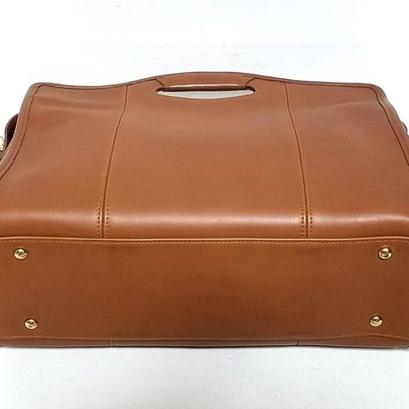 Mint!  Vintage Coach 9995 Zip Top Shopper British Tan Glove Tanned Leather Crossbody Large Toto