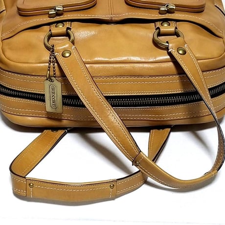 Vintage Coach Very Rare 11158 Ltd Ed. Ellie Satchel Legacy Archive Camel Leather Shoulder Bag