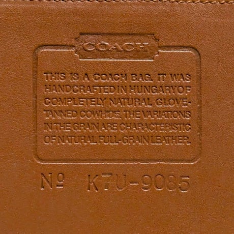 New Unused ②！ Vintage Coach Rare 9085 XL Duffle Sac British Tan Glove Tanned Leather Shoulder Bag
