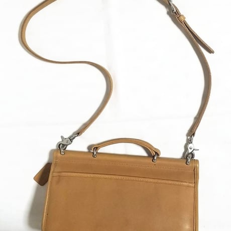 Vintage Coach Rare 9153 Willis City Bag Satchel Flap Glove Tanned Leather Shoulder Bag Crossbody