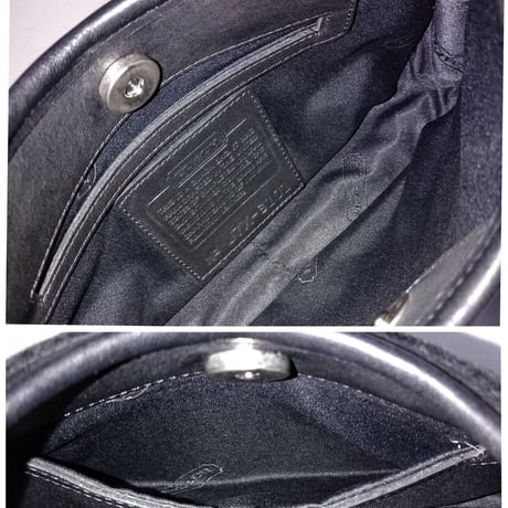 Mint Vintage Coach Rare 6101 Ergo Boho Black Velvet Leather Collector Bag Purse