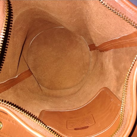 Mint  Vintage Coach 9085 XL Duffle Sac British Tan Glove Tanned Leather Shoulder Bucket Bag