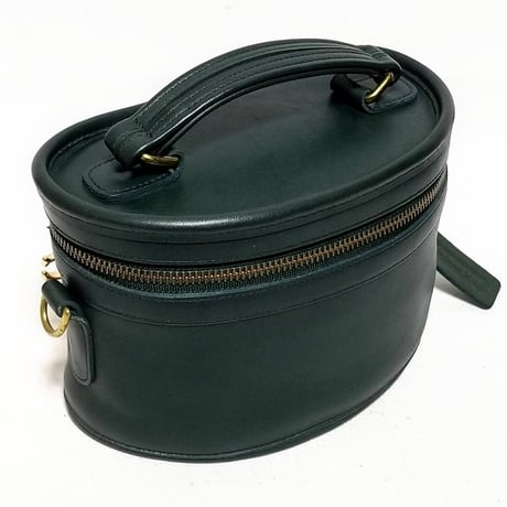 Vintage Coach Rare 9955 Trail Bag Bottle Green Glove Tanned Leather Shoulder Bag Crossbody
