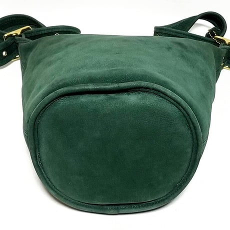 Near Mint! Vintage Coach Rare 4952 Duffle Bag Green Nuback Leather Sonoma Collection Crossbody #9953