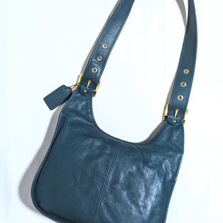 Vintage Coach  Very Rare 12805 Erin Tote Bleecker Street Ltd Ed. Teal  Remake of the Pony Express