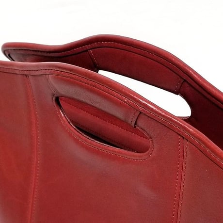 Vintage Coach 9995 Zip Top Shopper Red Glove Tanned Leather Crossbody Very Good Pre-owned Condition