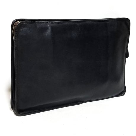 Vintage Coach Rare 956−8818 N.Y.C. Document Laptop Case TALON Zipper Black Leather Portfolio #5225