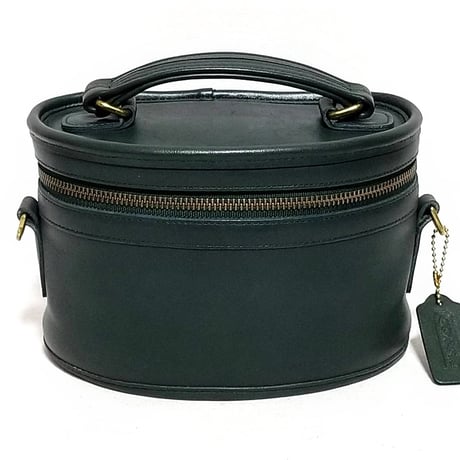 Vintage Coach Rare 9955 Trail Bag Bottle Green Glove Tanned Leather Shoulder Bag Crossbody