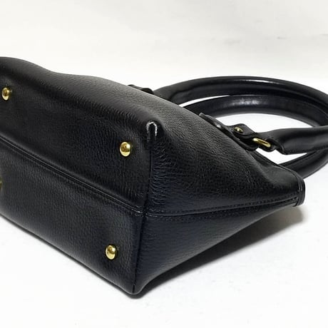 Mint!  Vintage Coach Very Rare Sheridan Collection Zip Top Bag Small Black Leather 1289−302 Handbag