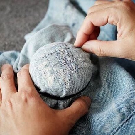 [Darning by HIKARU NOGUCHI ]　　　白水玉のダーニングクラゲ（本体のみ）