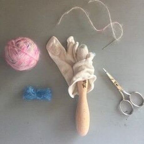 [Darning Set]　ダーニングスティックセット（説明書と糸付き）