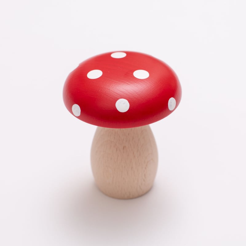 Darning by HIKARU NOGUCHI ] 赤と白の水玉立ち型ダーニングマッ