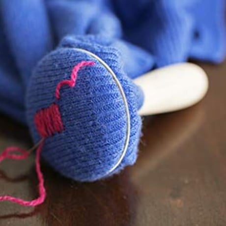 [Darning Set]　パチントダーニングマッシュルームセット（説明書と糸付き）