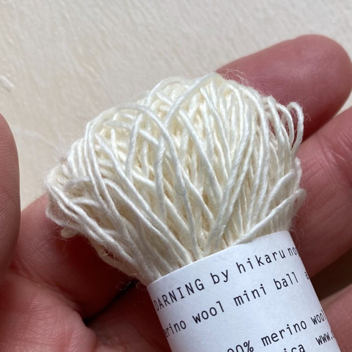 メリノウール糸 ホワイト | HIKARU NOGUCHI
