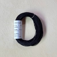 麻のスティッチ糸　ブラック