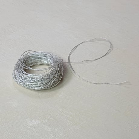 麻のスティッチ糸　ライトグレー