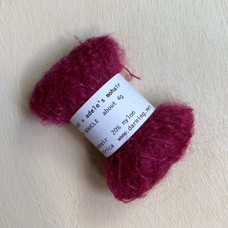 マイクロブークレーモヘヤ糸 バーガンディ | HIKARU NOGUCHI