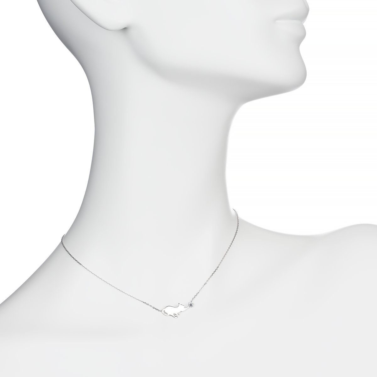 Cat Plate Necklace｜キャットプレートネックレス | Calico Onlin