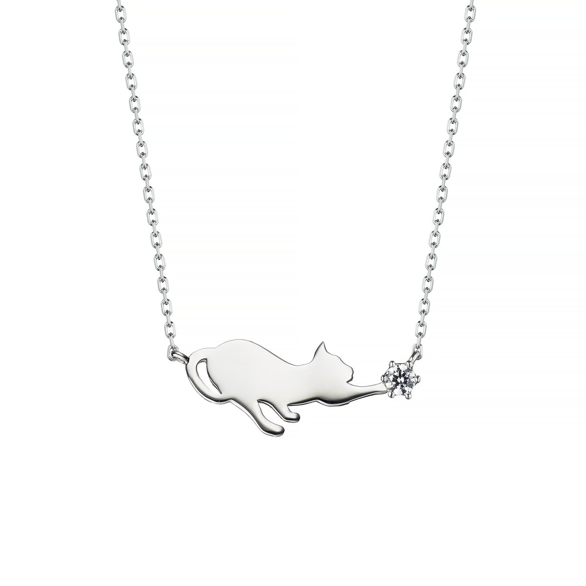 Cat Plate Necklace｜キャットプレートネックレス | Calico Onlin