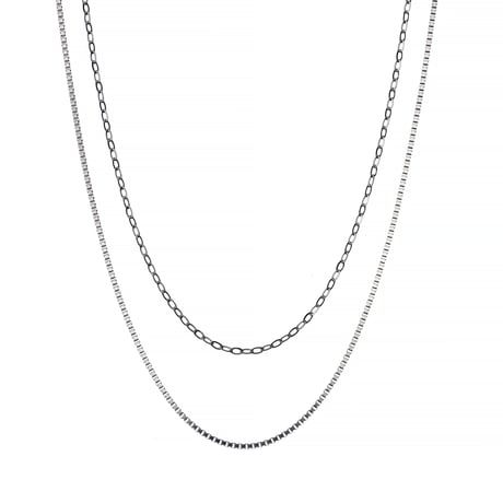 Double Chain Long Necklace｜ダブルチェーンロングネックレス