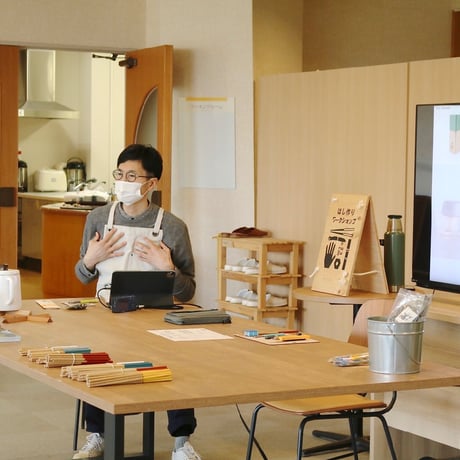 国産の竹を使った箸作り