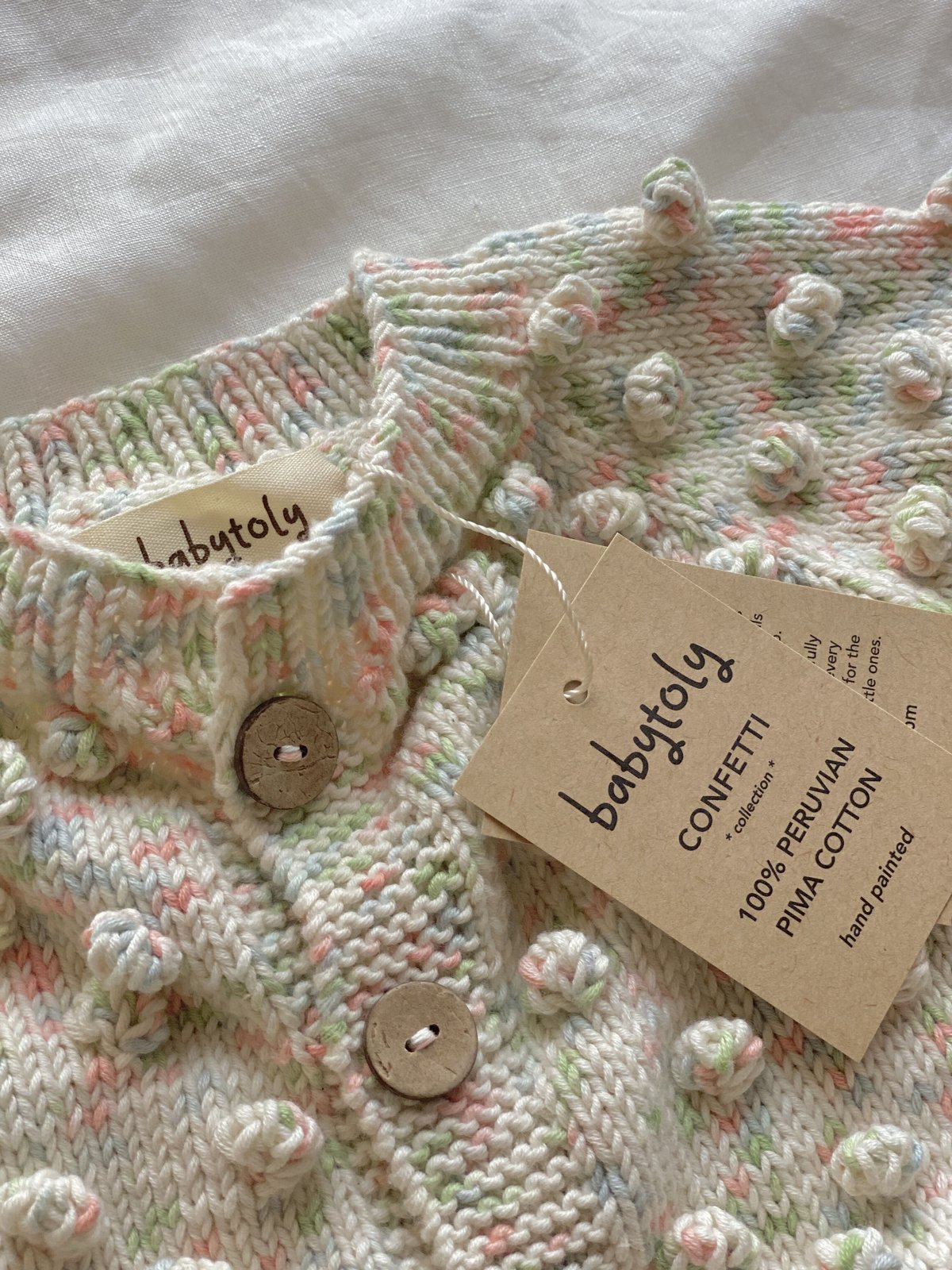 babytoly Popcorn cardigan 1-3y