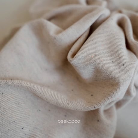 家族でお揃いができる peekaboo Coco  BABY body suit  Light Beige/Deep Beige  6m/12m