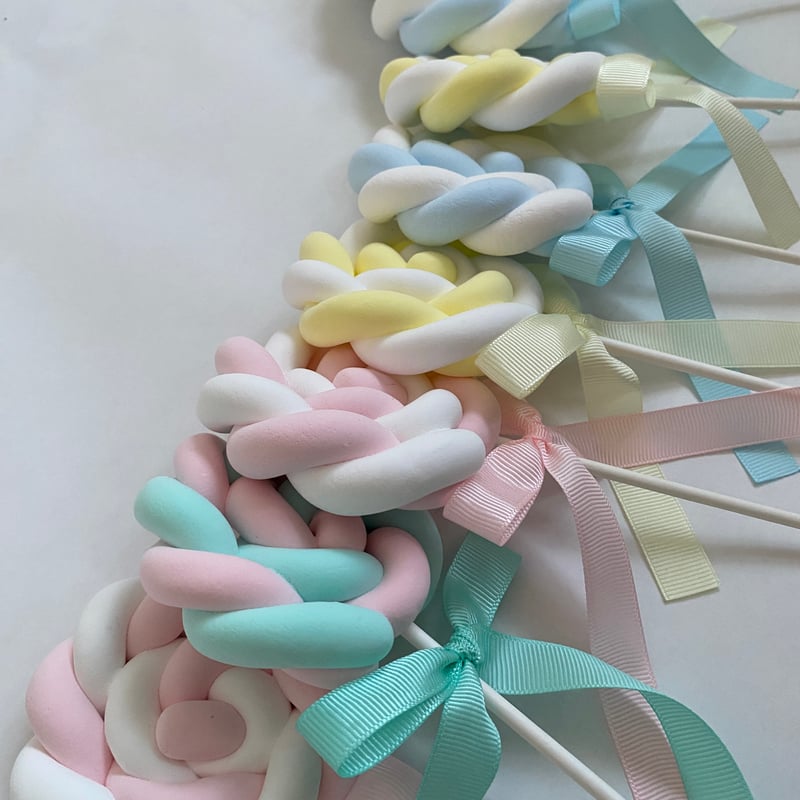 マーガレットロリポップキャンディー フェイクスイーツ アンティー ロリポップキャンディー 6～50個 スイーツデコ フェイクスイーツ