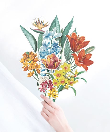 Flux アートフラワー　　-アートを活ける-　紙製切花7種セット