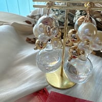 パールとお水のピアス/イヤリング