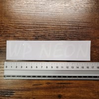 文字だけ残るステッカー