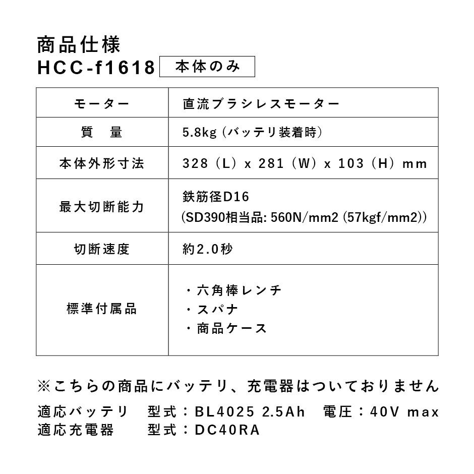 HCC-F1618(本体のみ) | marushinkenki