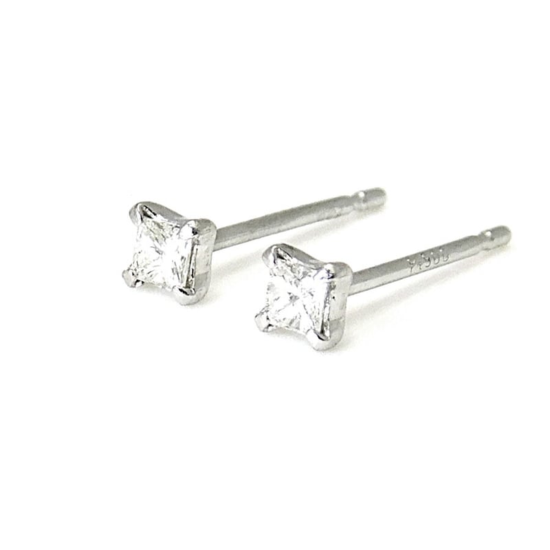 Pure(ピュア) Pt900 プリンセスカット ダイヤモンド ピアス 0.08 Pure(ピュア) Pt900 プリンセスカット ダイヤモンド ピアス 0.08