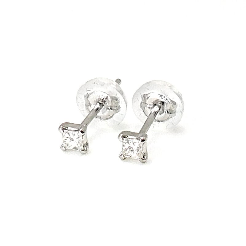 Pure(ピュア) Pt900 プリンセスカット ダイヤモンド ピアス 0.08 Pure(ピュア) Pt900 プリンセスカット ダイヤモンド ピアス 0.08